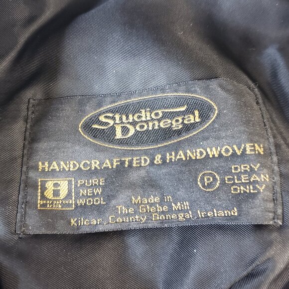 Cool Vintage Studio Donegal Brown Wool Flat Cap Mens L Made in Ireland Hat - Picture 5 of 8